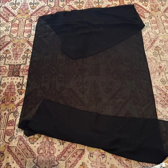 Casa Clara Tahlia Chiffon Scarf in Black - Picture 3 of 3